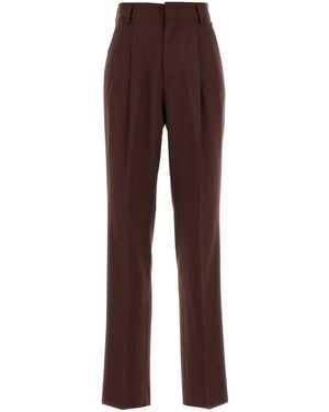 ARMARIUM Chocolate Wool Celia Pant - Brown