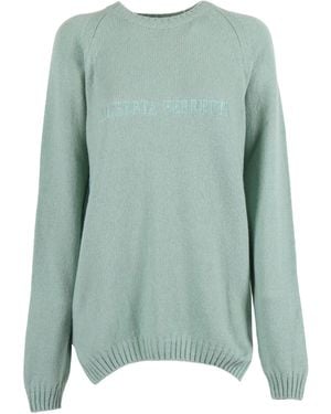 Alberta Ferretti Pull En Maille Jacquard - Vert