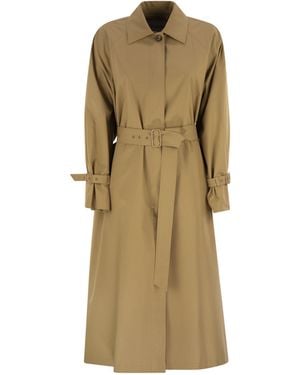コート Max Mara BABA RAINCOAT MADE OF RAIN-PROOF GABARDINE Max Mara Baba Raincoat Made Of Rain-Proof Gabardine in White
