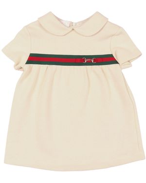 Gucci B S/S Dress Felted Ctn Jersey - Natural