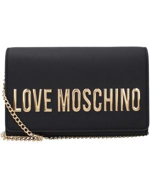 Love Moschino Liebe Moschino Pochette Frau Polyurethan Schwarz