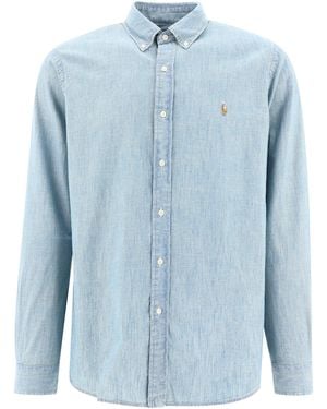 Polo Ralph Lauren Custom-Fit Chambray Shirt - Blue