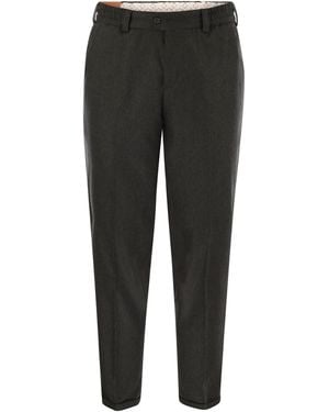 PT Torino The Rebel Wool And Cashmere Trousers - Grey