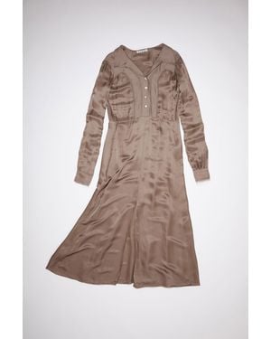 Acne Studios Long Sleeve Dress - Brown
