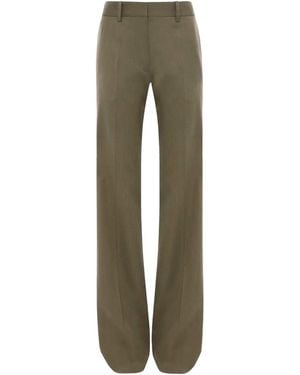 Victoria Beckham Tailored High Rise Trousers - Green