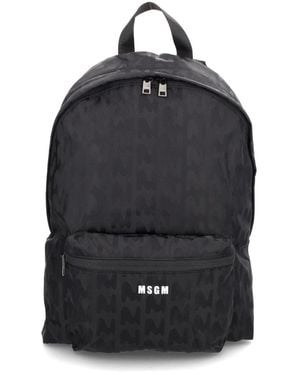 MSGM Polyamide Backpack - Black
