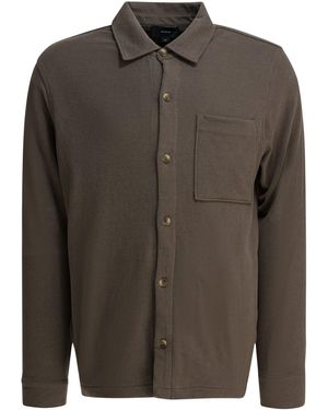 Vince Chaqueta estilo sobrecamisa de ante de algodón - Verde