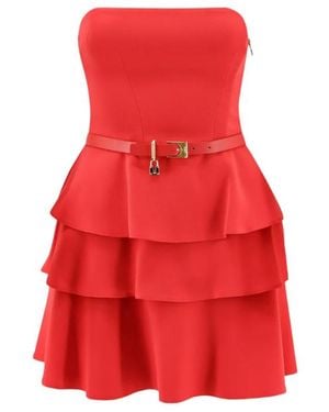 Elisabetta Franchi Short Dress - Red
