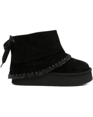 Mou Plateau-Wollstiefel - Schwarz
