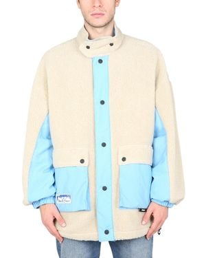 MSGM Reversible Sherpa Jacket - Blue