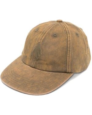 The Attico Honkbalpet Met Geborduurd Logo - Naturel