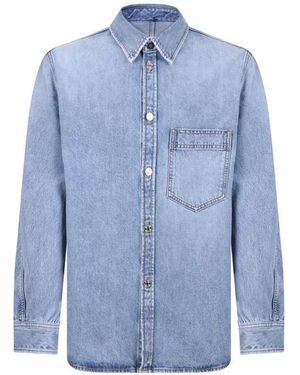Givenchy Button-Down-Hemd mit aufgesetzter Tasche - Blau