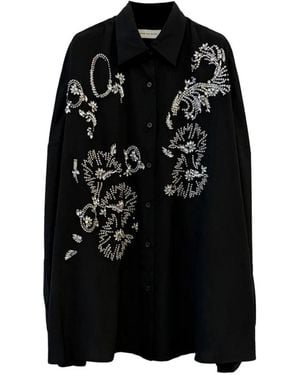 Dries Van Noten Casia Embroidered Shirt - Black