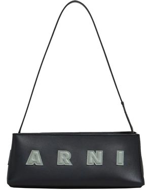 Marni Borsa A Spalla Museo Baguette - Black