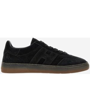 Hogan Coole Ledersneaker - Schwarz
