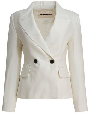 Sandbeige Jackets & Coats Jackets And Coats White