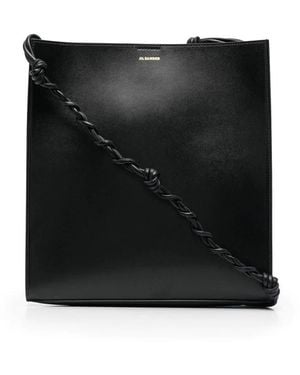 Jil Sander Tangle Medium Shoulder Bag - Black