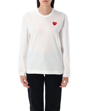 COMME DES GARÇONS PLAY Comme Des Garcons Spelen T -shirts En Polos Wit
