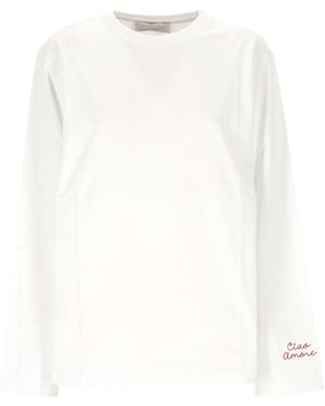 Giada Benincasa Long Sleeve T Shirt - White