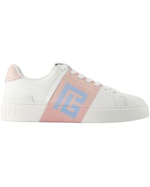 Balmain B Court Sneakers Leder Rosa - Pink