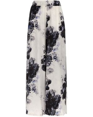 Alexander McQueen 'Pyjama Chiaroscuro' Trousers - Grey