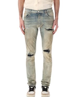 Amiri Suede Mx1 Jeans - Grey