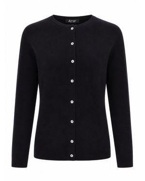 LA ROSE Cashmere Cardigan - Black