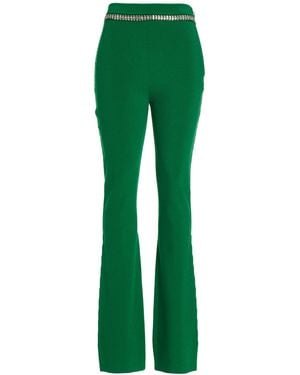 Rabanne Jewel Ribbed Trousers - Green