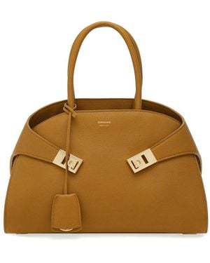 Ferragamo Kleine Hug Handtasche - Mettallic