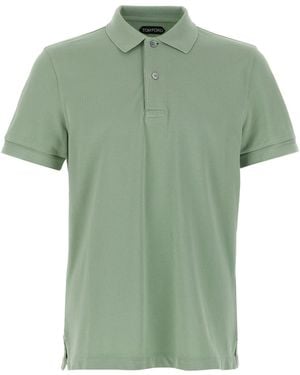 Tom Ford Piqué Polo Shirt - Green