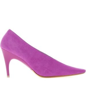 Balenciaga Slip On Court Shoes - Purple