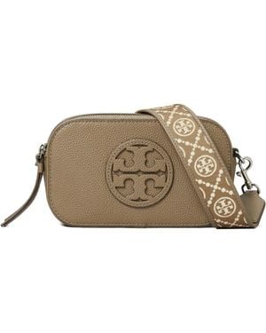 Tory Burch Miller Mini Lederkameratasche - Braun