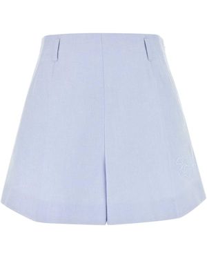 Givenchy Embroidery Shorts - Blue