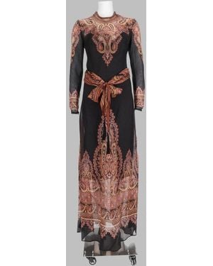 Zimmermann Linen-Silk Dress - Pink