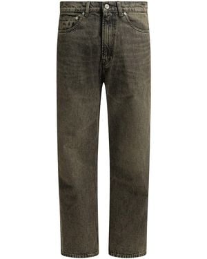 Our Legacy Third Cut Straight Leg Cotton Jeans - Grey