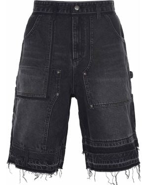 ANDERSSON BELL Oxford Combo Leopard Shorts in Natural | Lyst