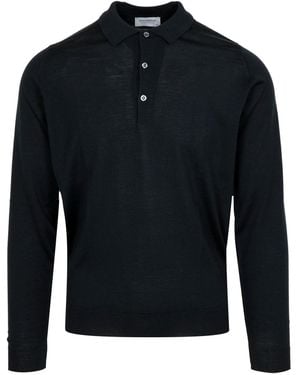 John Smedley T-Shirts und Polos Schwarz - Blau