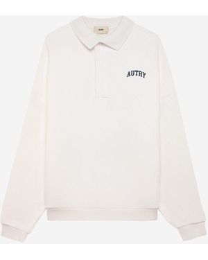 Autry Katoenen Sweatshirt Met Logo - Wit