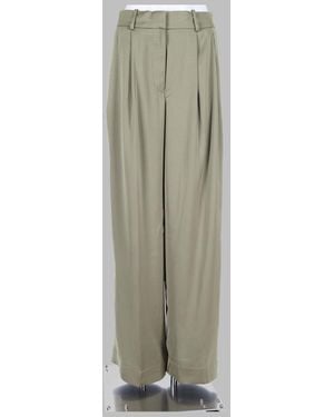 MICHAEL Michael Kors Pleated Wide-Leg Trousers - Green