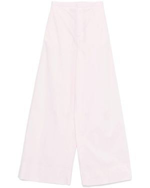 forte_forte Bci Cotton Popline Essential Flared Trousers Clothing - Pink