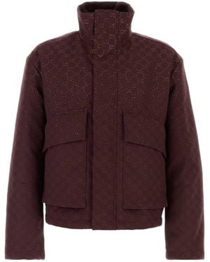 Gucci Padded Bomber Jacket - Purple