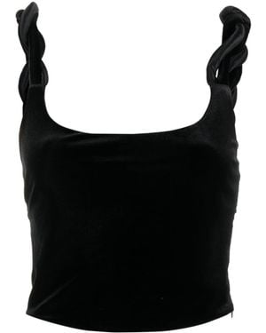 Emporio Armani Velvet Top - Black