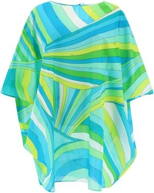 PUCCI Kaftan Stampato Iride - Blu