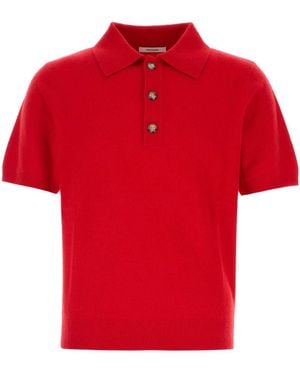 Entire studios Wool Blend Polo Shirt - Red