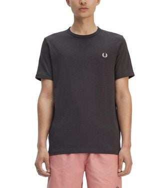 Fred Perry "Ringer" T Shirt - Black