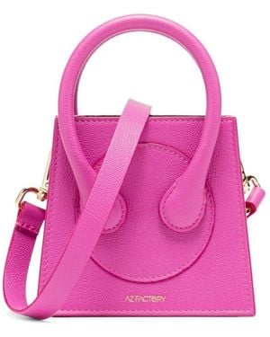 Az Factory By Ester Manas AZ Fabrik von Ester Manas Leder Mini -Tasche - Pink