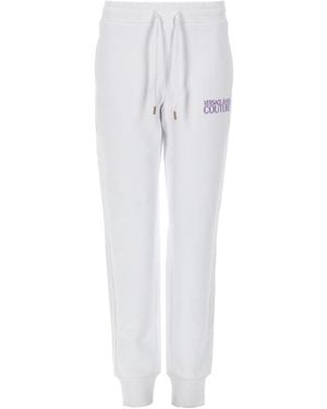 Versace Jeans Couture Relaxed Fit Cotton Jogging Trousers - White