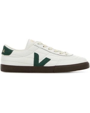 Veja Leather Trainers - White