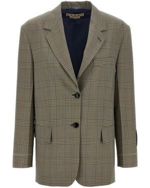 Marni Prince Of Wales Blazer - Green