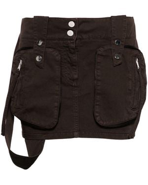 Blumarine Minirock Mit Cargo-Taschen - Schwarz